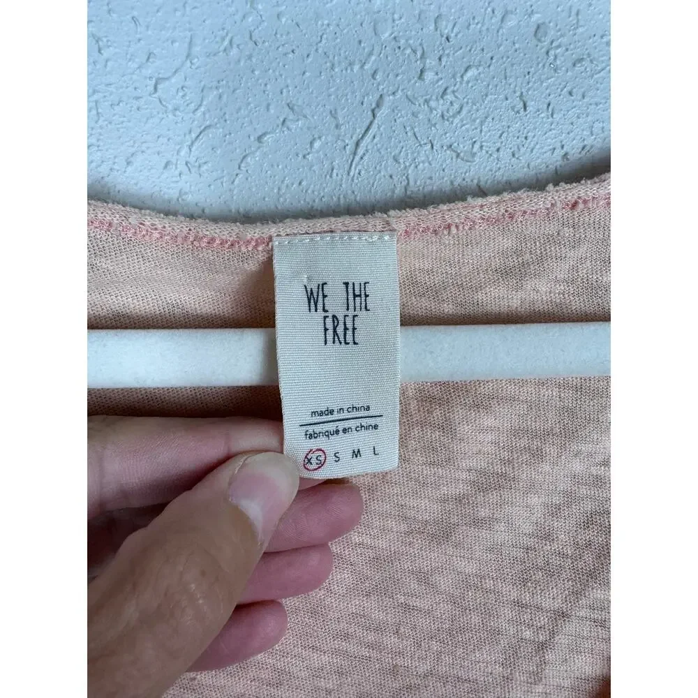 Free People We The Free Sun Dial Ombré T-Shirt Size XS Oversized